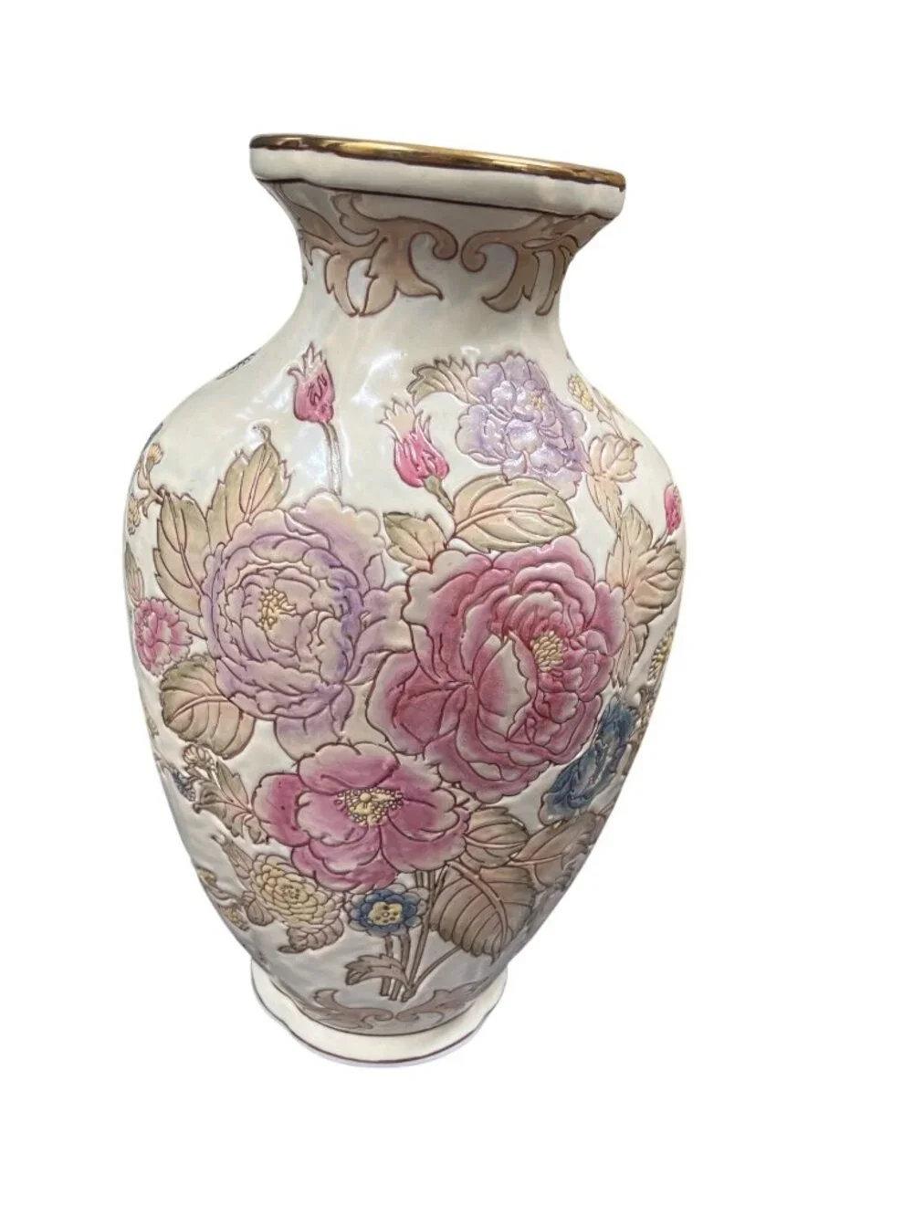 Andrea by Sedak Victoria moss rose vintage ceramic 12.5